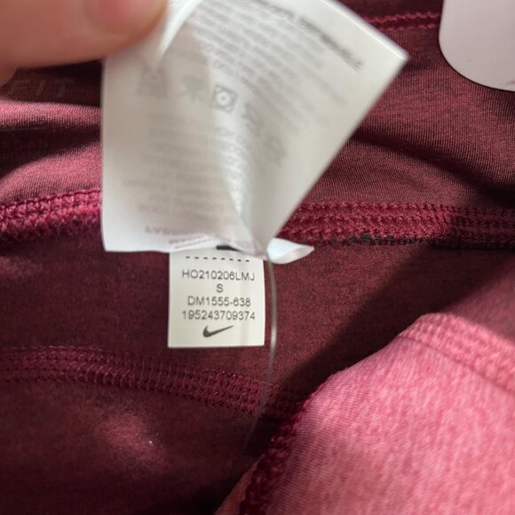 Nike Athletic Dri-Fit Mid Rise Tight Full Length Yoga Pants Pink NWT Size S - Picture 11 of 11